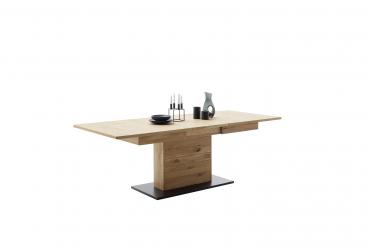 Säulentisch VENEDIG T60   180 (230)/100 cm Wildeiche